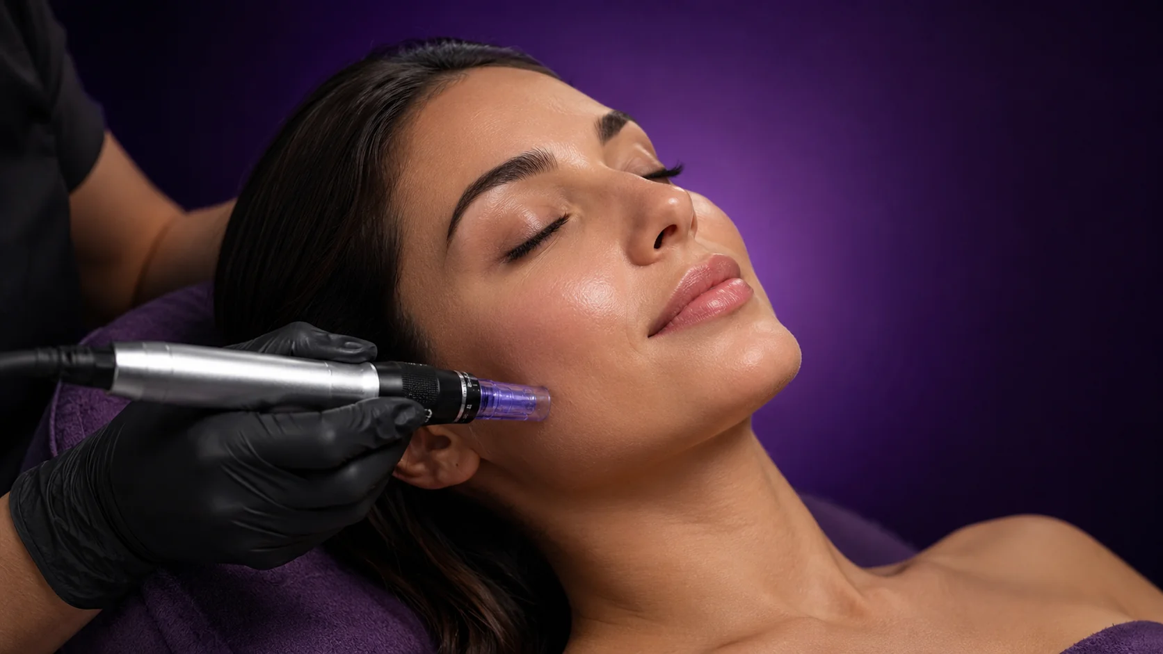 Microneedling Behandlung mit Dermapen für straffere Haut Microneedling Behandlung mit Dermapen für straffere Haut